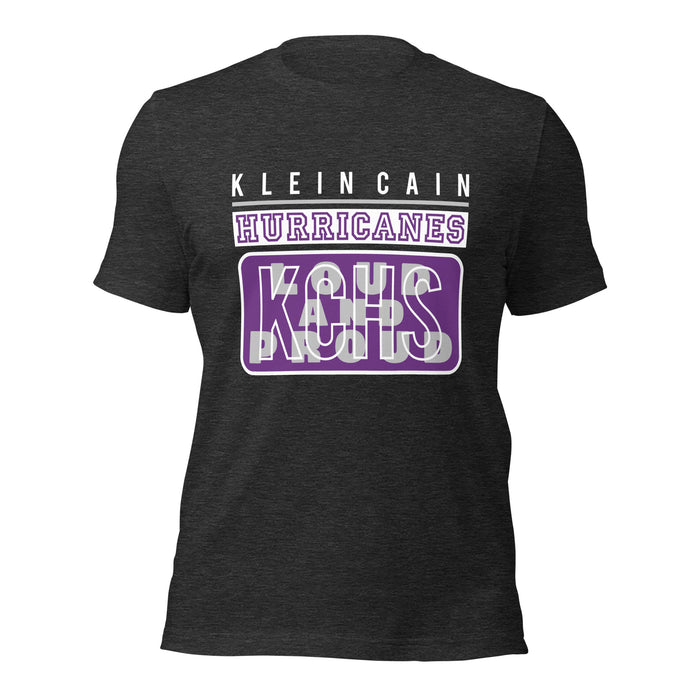 Klein Cain High School Hurricanes Premium Dark Grey Heather T-shirt 86