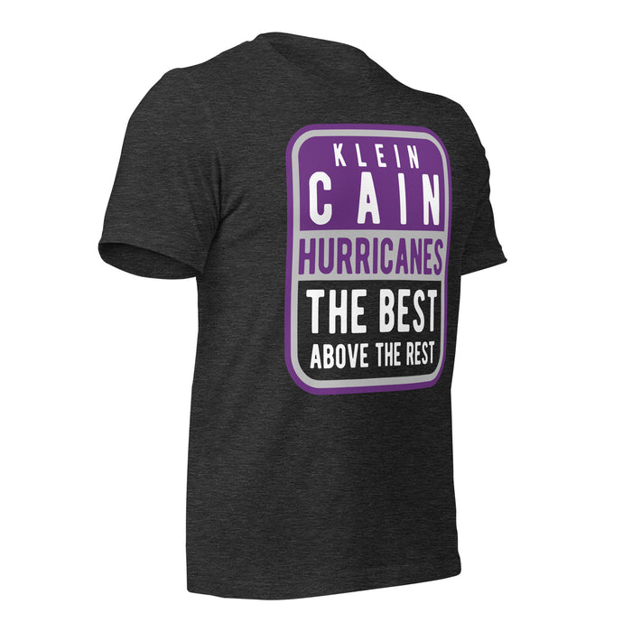 Klein Cain High School Hurricanes Premium Dark Grey Heather T-shirt 01