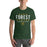 Man wearing a Klein Forest High School Premium Forest Green Unisex T-shirt 03