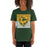 Woman wearing a Klein Forest High School Premium Forest Green Unisex T-shirt 27