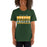 Woman wearing a Klein Forest High School Premium Forest Green Unisex T-shirt 35