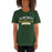 Woman wearing a Klein Forest High School Premium Forest Green Unisex T-shirt 96