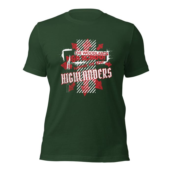 The Woodlands High School Forest Green Premium Unisex T-shirt 205