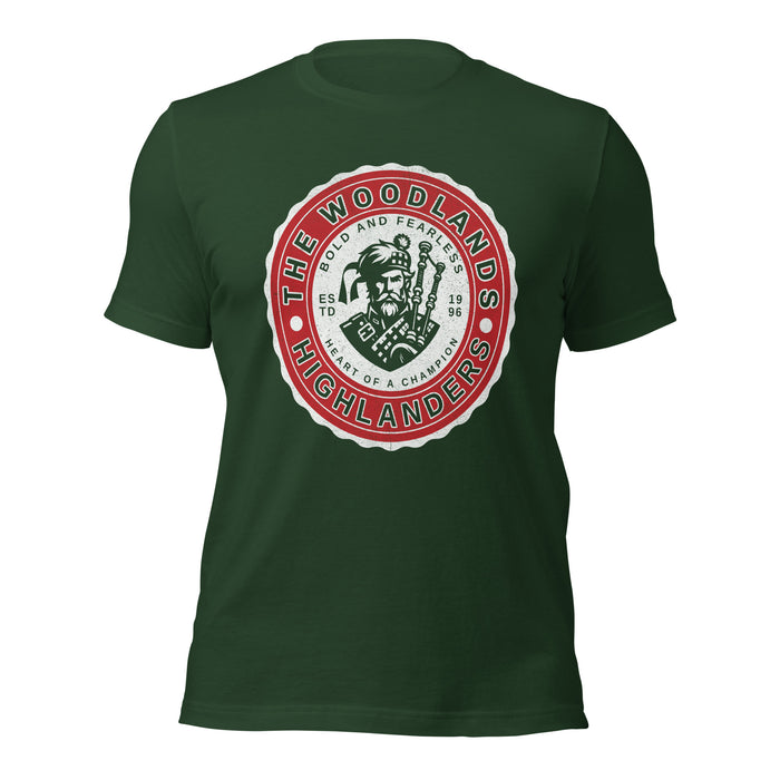 The Woodlands High School Forest Green Premium Unisex T-shirt 215