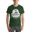 Man wearing Reagan High School Rattlers Dark Green Premium Unisex T-shirt 219