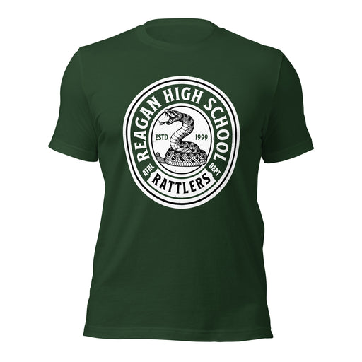 Reagan High School Rattlers Dark Green Premium Unisex T-shirt 220