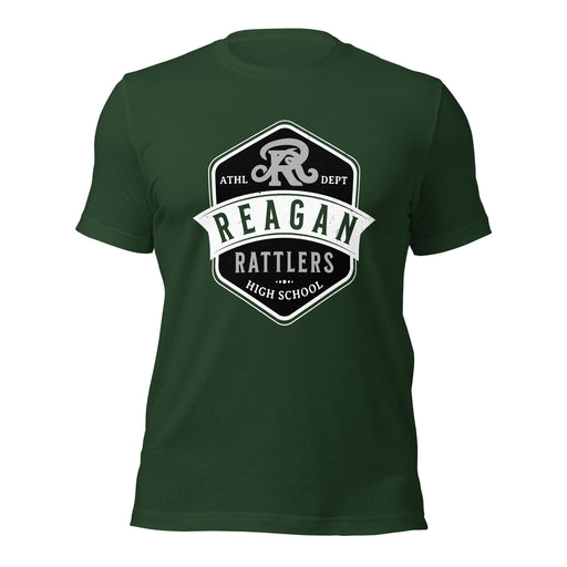 Reagan High School Rattlers Dark Green Premium Unisex T-shirt 209