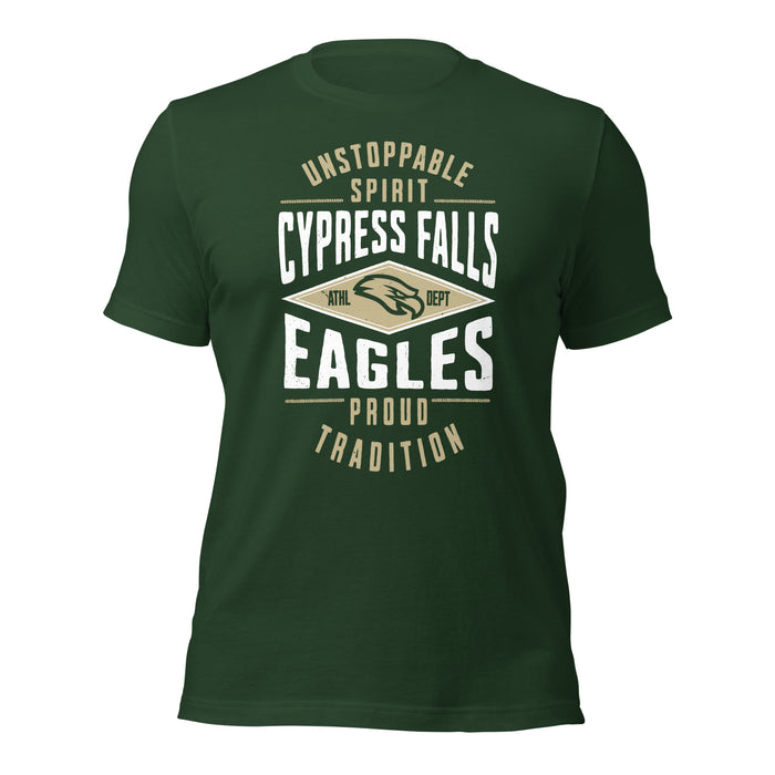 Cypress Falls High School Eagles Forest Green Premium Unisex T-shirt 210