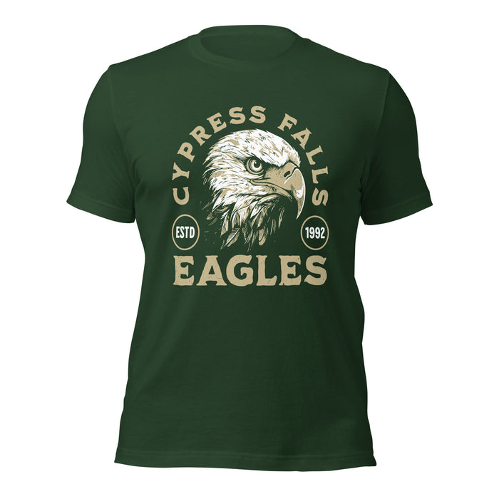 Cypress Falls High School Eagles Forest Green Premium Unisex T-shirt 208