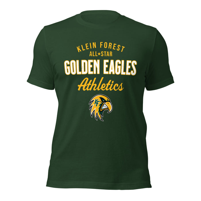 Klein Forest High School Golden Eagles Premium Forest Green Unisex T-shirt 034