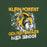 Close-up view of Klein Forest High School Golden Eagles Premium Forest Green Unisex T-shirt 205