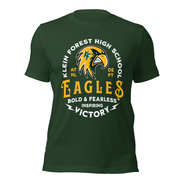 Klein Forest High School Golden Eagles Premium Forest Green Unisex T-shirt 206
