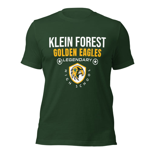 Klein Forest High School Golden Eagles Premium Forest Green Unisex T-shirt 003