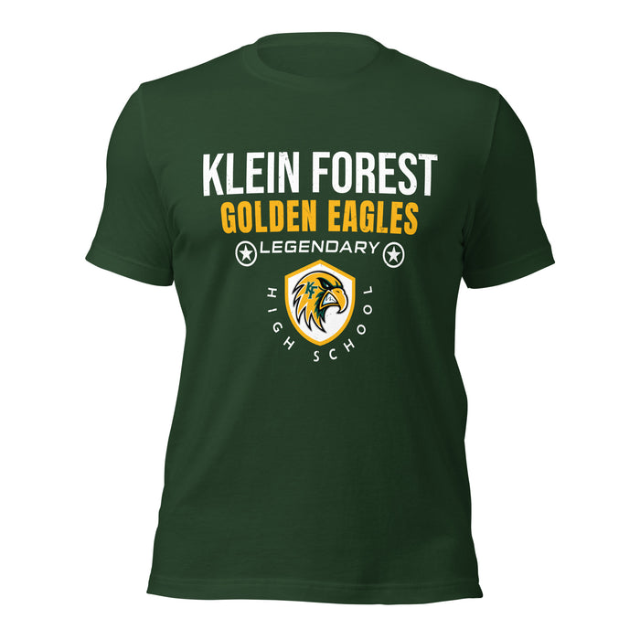 Klein Forest High School Golden Eagles Premium Forest Green Unisex T-shirt 003