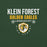 Close-up view of Klein Forest High School Golden Eagles Premium Forest Green Unisex T-shirt 003