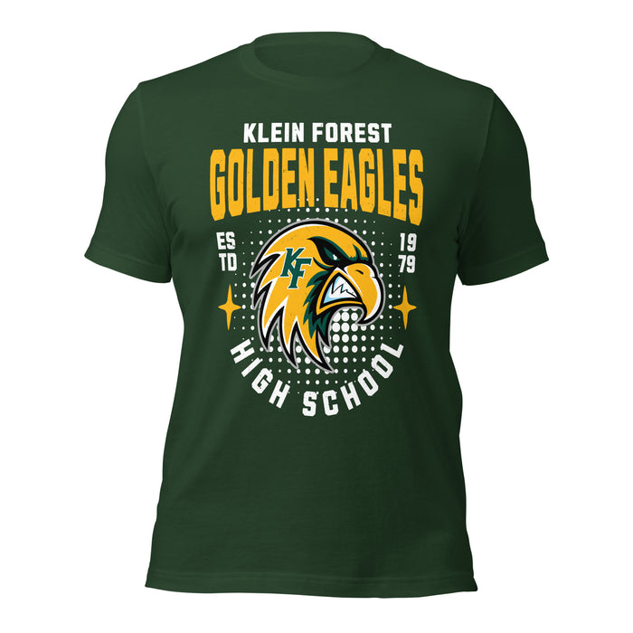Klein Forest High School Golden Eagles Premium Forest Green Unisex T-shirt 204
