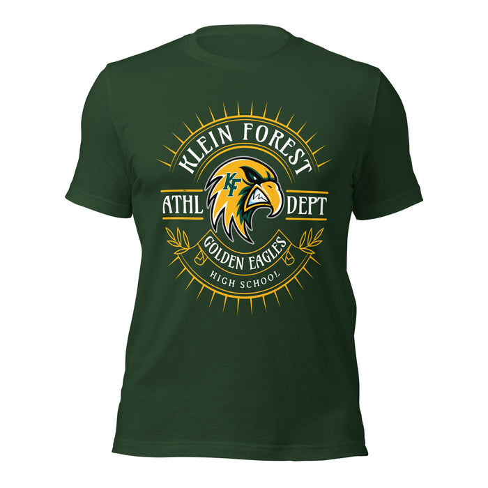 Klein Forest High School Golden Eagles Premium Forest Green Unisex T-shirt 201