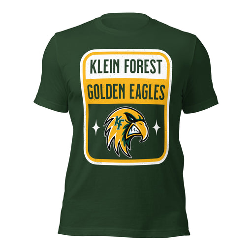 Klein Forest High School Golden Eagles Premium Forest Green Unisex T-shirt 001