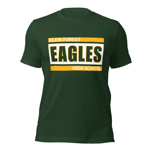 Klein Forest High School Golden Eagles Premium Forest Green Unisex T-shirt 098