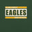 Close-up view of Klein Forest High School Golden Eagles Premium Forest Green Unisex T-shirt 098