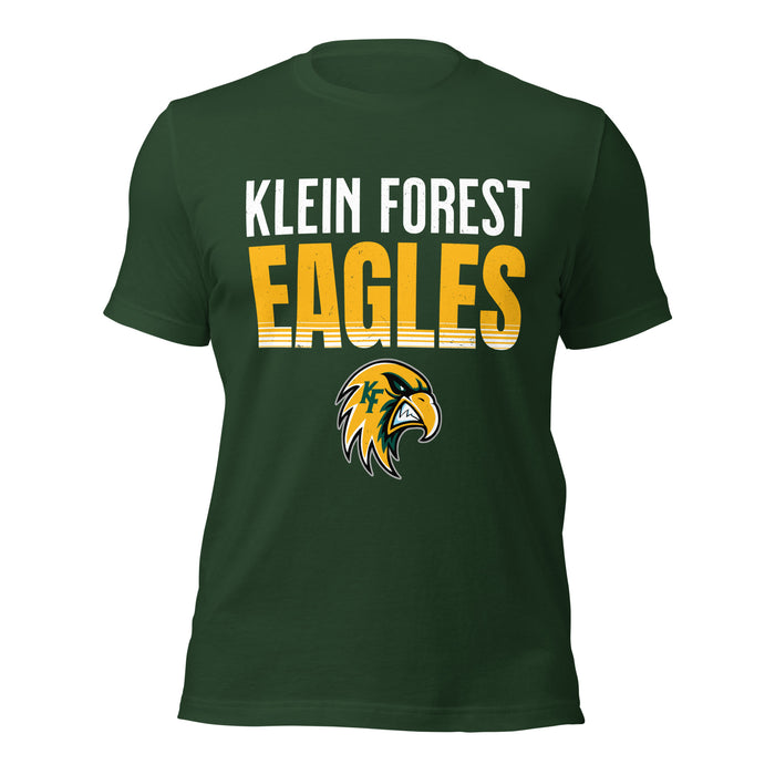 Klein Forest High School Golden Eagles Premium Forest Green Unisex T-shirt 024