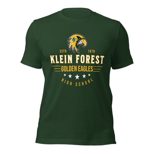 Klein Forest High School Golden Eagles Premium Forest Green Unisex T-shirt 217