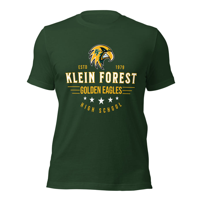 Klein Forest High School Golden Eagles Premium Forest Green Unisex T-shirt 217