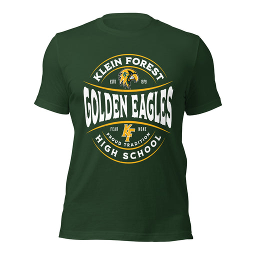 Klein Forest High School Golden Eagles Premium Forest Green Unisex T-shirt 218
