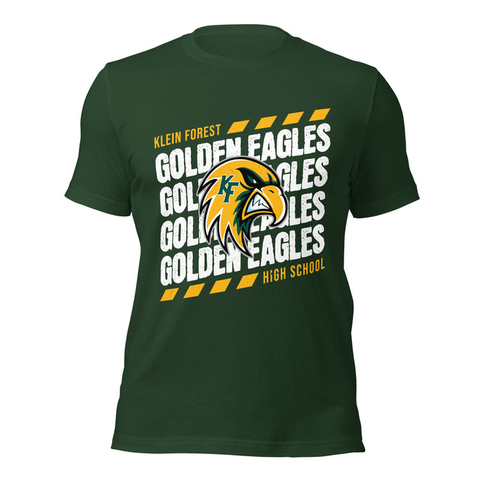 Klein Forest High School Golden Eagles Premium Forest Green Unisex T-shirt 223