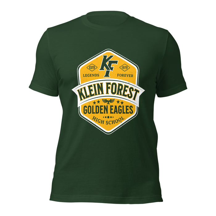 Klein Forest High School Golden Eagles Premium Forest Green Unisex T-shirt 209