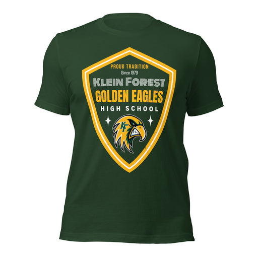 Klein Forest High School Golden Eagles Premium Forest Green Unisex T-shirt 225