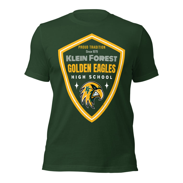 Klein Forest High School Golden Eagles Premium Forest Green Unisex T-shirt 225
