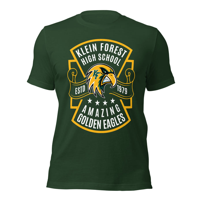 Klein Forest High School Golden Eagles Premium Forest Green Unisex T-shirt 207