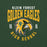 Close-up view of Klein Forest High School Golden Eagles Premium Forest Green Unisex T-shirt 213