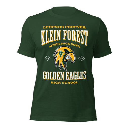 Klein Forest High School Golden Eagles Premium Forest Green Unisex T-shirt 230