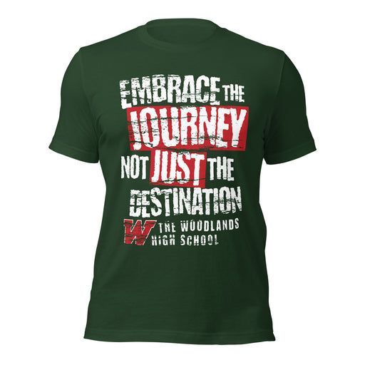 The Woodlands High School Highlanders Forest Green Premium Unisex T-shirt 232