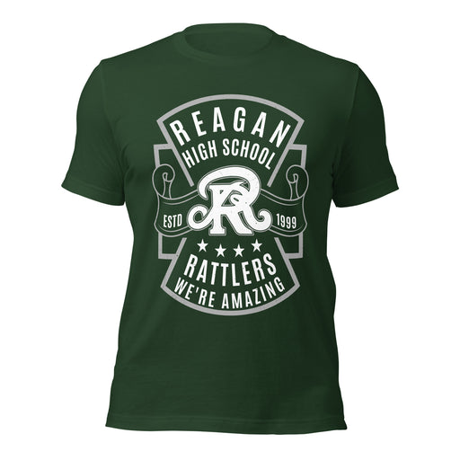 Reagan High School Rattlers Forest Green Premium Unisex T-shirt 207