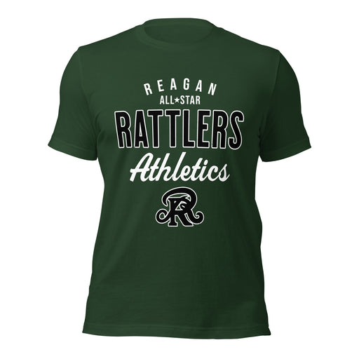 Reagan High School Rattlers Forest Green Premium Unisex T-shirt 034