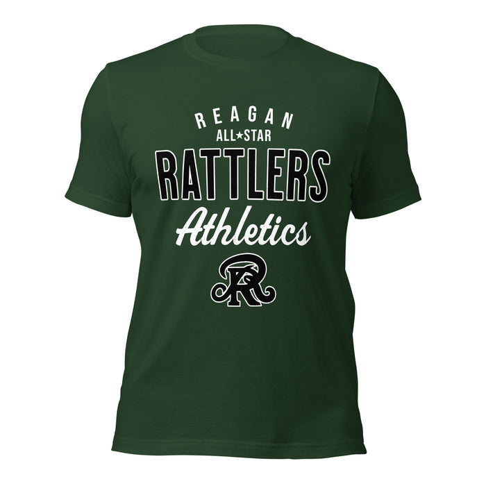 Reagan High School Rattlers Forest Green Premium Unisex T-shirt 034