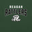 Green background with 'Reagan Rattlers' text and logo - premium t-shirt design 234