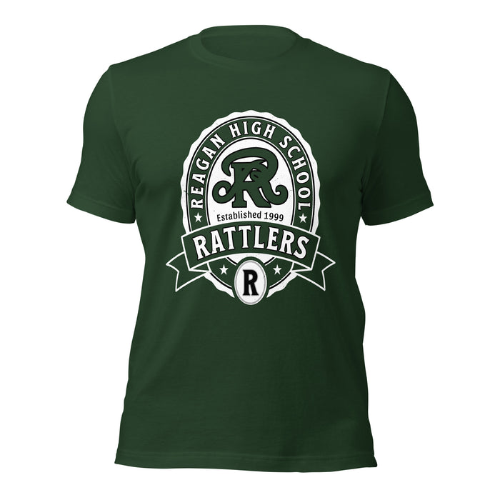 Reagan High School Rattlers Forest Green Premium Unisex T-shirt 212