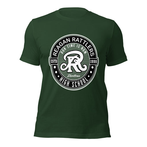Reagan High School Rattlers Forest Green Premium Unisex T-shirt 224
