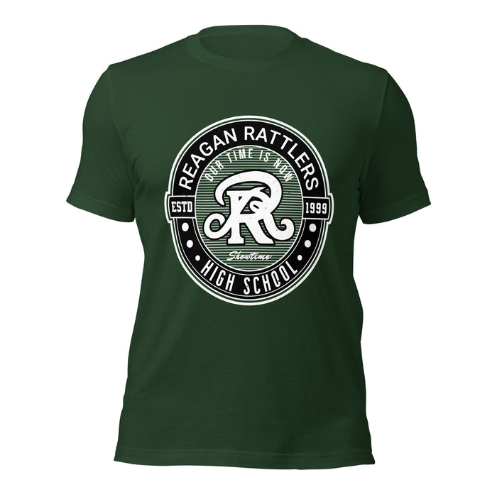 Reagan High School Rattlers Forest Green Premium Unisex T-shirt 224
