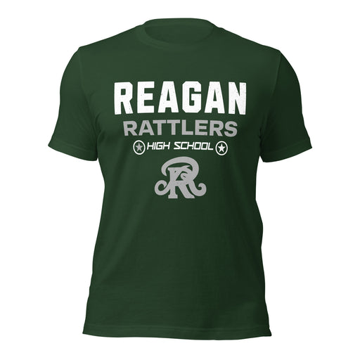 Reagan High School Rattlers Forest Green Premium Unisex T-shirt 003