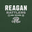 Green t-shirt with 'Reagan Rattlers High School' text and logo on a green background - premium t-shirt design 003