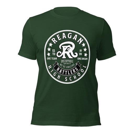 Reagan High School Rattlers Forest Green Premium Unisex T-shirt 215