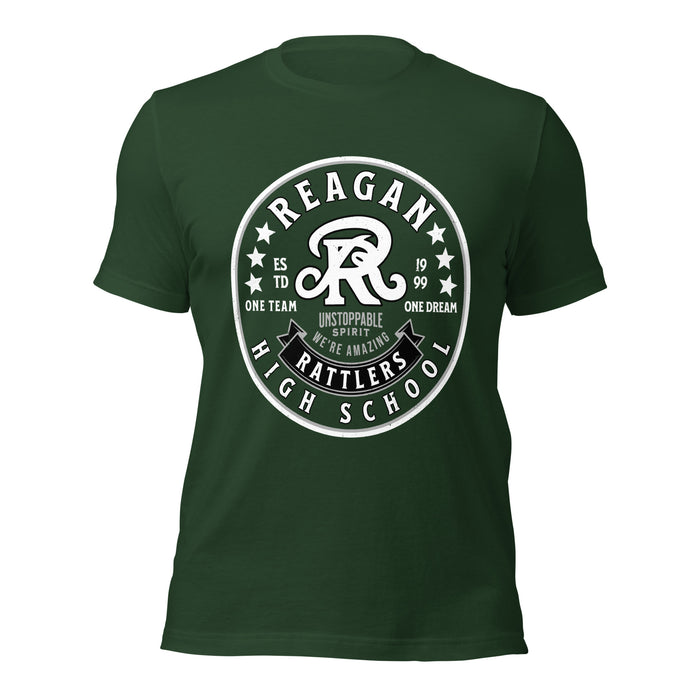 Reagan High School Rattlers Forest Green Premium Unisex T-shirt 215