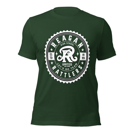 Reagan High School Rattlers Forest Green Premium Unisex T-shirt 203