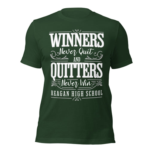Reagan High School Rattlers Forest Green Premium Unisex T-shirt 237