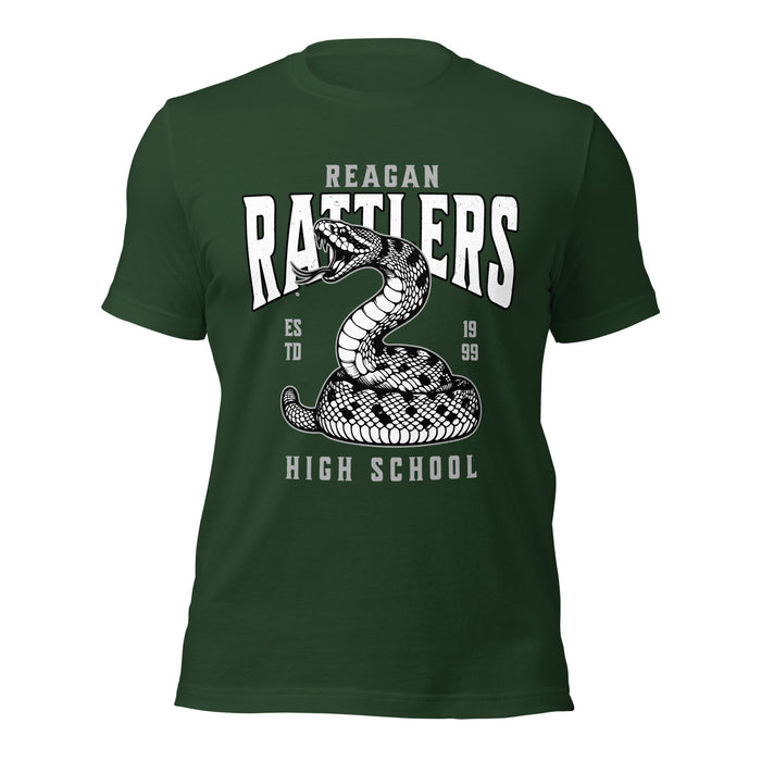 Reagan High School Rattlers Forest Green Premium Unisex T-shirt 213
